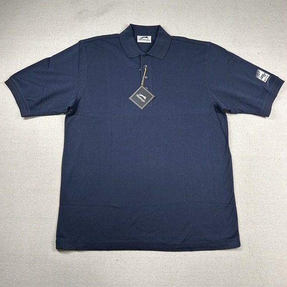 Slazenger Other - Vintage Slazenger Shirt Mens L Golf Polo Sports Illustrated Navy Blue Y2K Preppy